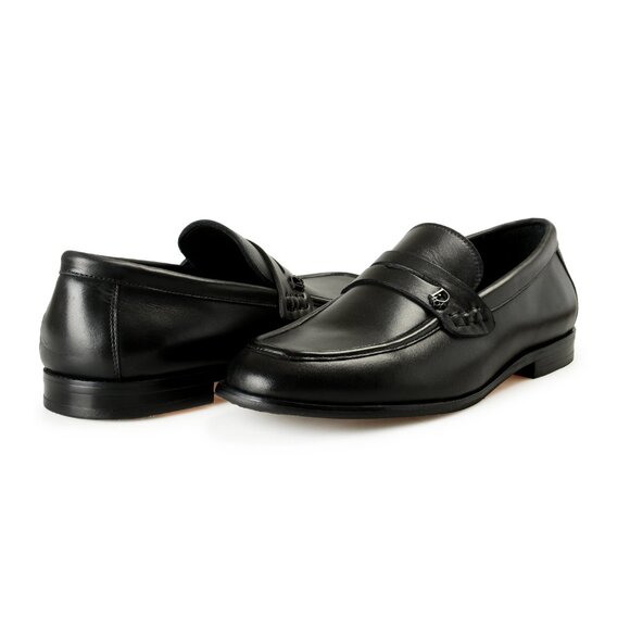 Dior Men's Black 100% Leather Loafers Dress Shoes US 10 IT 43 - Picture 8 of 8
